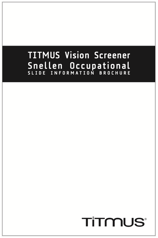 18243 - Titmus Occupational Letters Slide Info Sheet