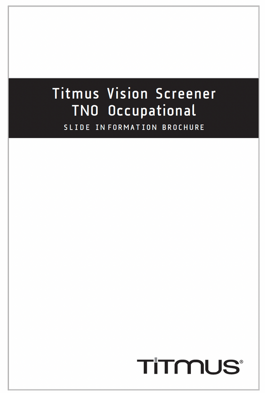 18244 - Titmus Occupational TNO Slide Info Sheet