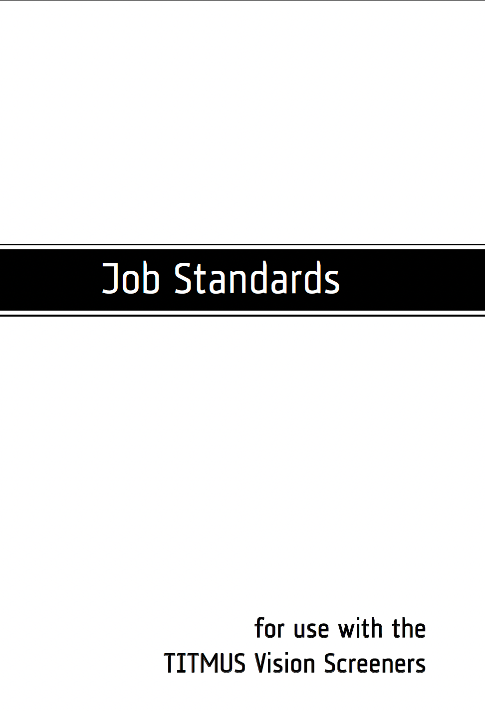 18486 - Titmus Jobs Standard Book