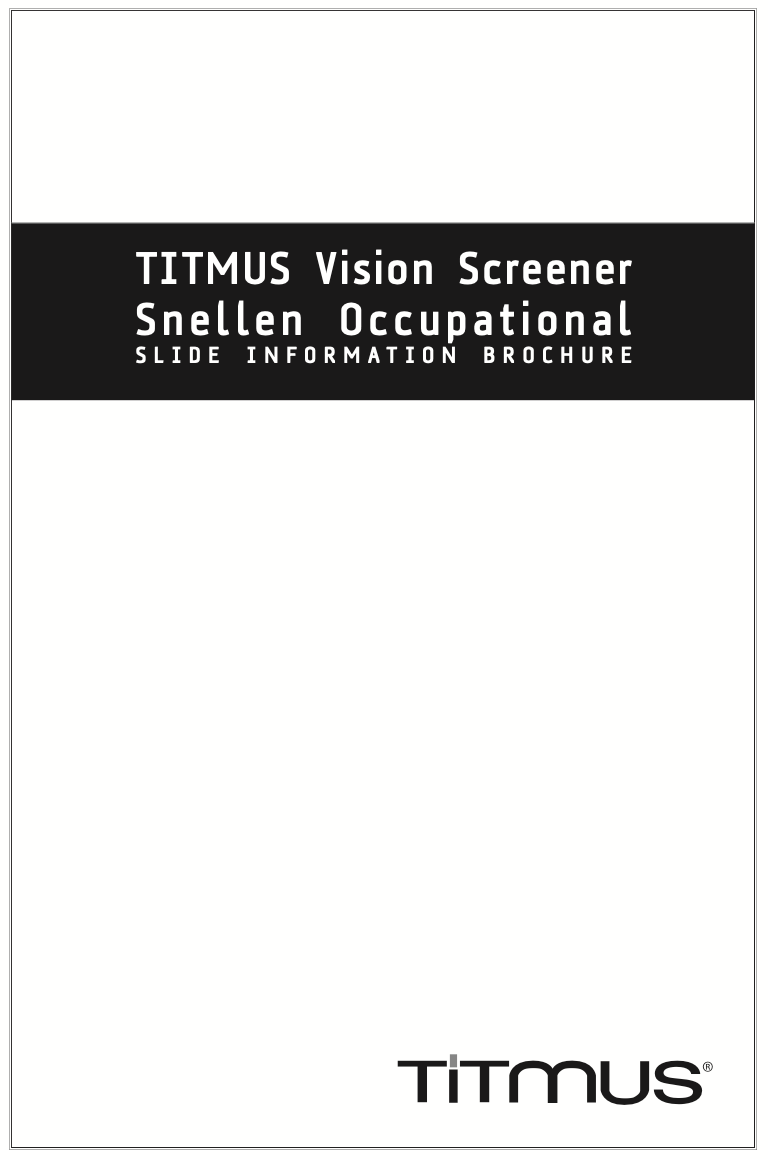 18243 - Titmus Occupational Letters Slide Info Sheet – VisionScreener.com