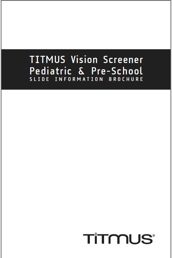 18246 - Titmus Pediatric Info Sheet